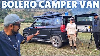 Bolero Camper Van Setup  Dream Home On Wheels  Caravan Full Tour MahindraRise [upl. by Atinob]