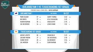 Queanbeyan 1 v Tuggeranong 1st Grade [upl. by Nnayelsel560]