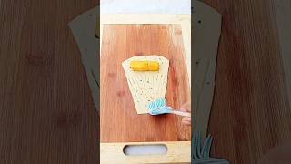 Easy samosa folding  short  video  viralbreakfast  yummy [upl. by Woodring]