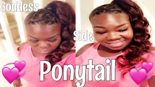 How to do a ponytail with wand curls [upl. by Yrdnal589]