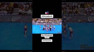 throwback NU PEP SQUAD 2019 Visayas Pyramid 🇵🇭😍💯 viralvideo cheerleading cheerdance [upl. by Jacobba]