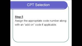 Select the appropriate CPT Code [upl. by Elyrpa179]