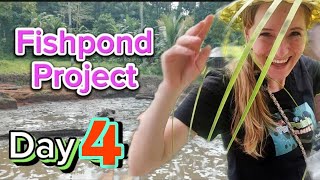 Fishpond Project Day 4  philippines pinoypolishfamily [upl. by Joses]