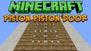 Minecraft Piston Piston Door Tutorial [upl. by Oruhtra361]