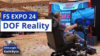 DOF Reality Motion Simulator  Flight Sim Stepping Fix Tested at FS Expo 2024 [upl. by Hagar]