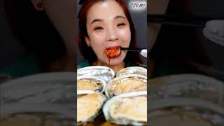 Mukbang🌊환절기 최고의 보양식👍전복회 먹방😋전복내장소스 꿀맛🤤 [upl. by Dorris]