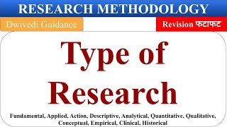 Type of Research research types descriptive analytical action empirical research methodology [upl. by Boyden687]