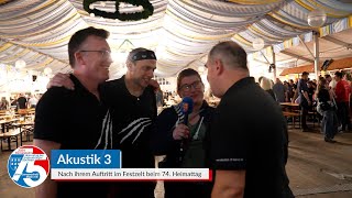 Interview mit der Akustik 3 Band  Heimattag der Siebenbürger Sachsen 2024  Dinkelsbühl [upl. by Mainis]