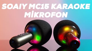 Soaiy MC15 Karaoke Mikrofonu Detaylı İnceleme [upl. by Enial]