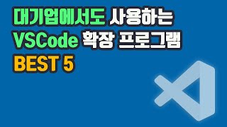 대기업에서도 사용하는 VSCode 확장 프로그램 Best 5 [upl. by Flint651]