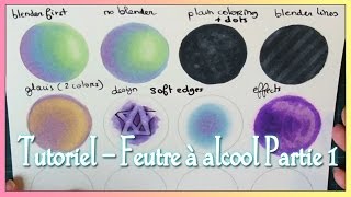 TUTORIEL  Feutres à alcool Graphit Copic Promarker ♦ PARTIE 1 [upl. by Ycniuq]