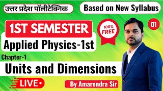 Lec1 Applied Physics1st II Units amp Dimensions PolytechnicPathshala [upl. by Lucchesi]