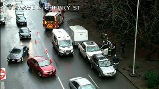 Seattle Driver Suffers Medical Emergency amp Crashes Several Minutes Later 8x speed [upl. by Bluefarb109]