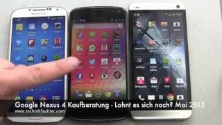 Google Nexus 4 Kaufberatung  Lohnt es sich noch Mai 2013 [upl. by Cammi]