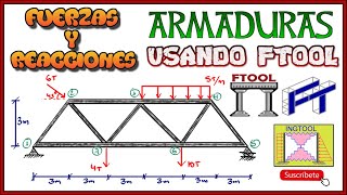 CÁLCULO DE FUERZAS INTERNAS Y REACCIONES USANDO FTOOL ¿CÓMO PONER CARGAS DISTRIBUIDAS E INCLINADAS [upl. by Tteltrab240]