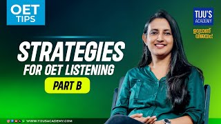 Strategies of OET Listening Part B  OET Tips [upl. by Edelstein]