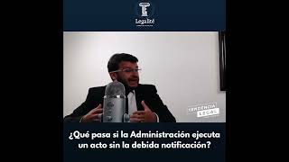 Notificación del acto administrativo [upl. by Sudaorb]