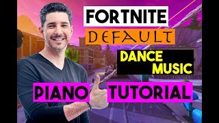 FORTNITE Default Dance Music Easy Piano Tutorial [upl. by Burnley570]