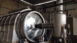 10 TON TYRE PYROLYSIS PLANT IN RATLAM DIVYA INTERNATIONAL [upl. by Chapland904]