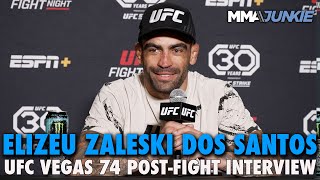 Elizeu Zaleski dos Santos Nurmagomedov Came to Stall Says Win Was Deserved  UFC on ESPN 45 [upl. by Gamaliel965]