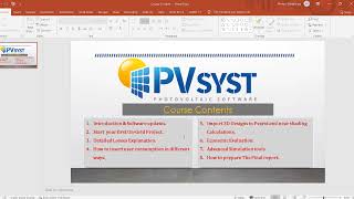 00 Pvsyst 7 tutorial  Introduction to Course شرح برنامج pvsyst 2021 [upl. by Analaj]