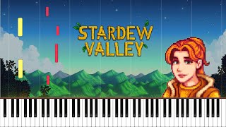 Mines Cloth  Stardew Valley Piano Cover  Sheet Music 4K [upl. by Aroz]