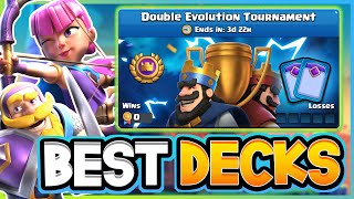 Top 5 BEST DECKS for the Double Evolution Tournament [upl. by Ynor]