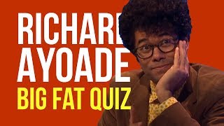 Richard Ayoade does some Big Fat Quizzing  2016 [upl. by Tasiana]