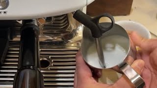 Milk Frothing  I’ve been doing it wrong for Years  Breville Barista Express and Pro [upl. by Karlis]