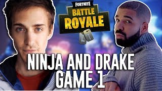 Ninja and Drake Play Duos  Fortnite Battle Royale Gameplay  Game 1 [upl. by Gypsie]