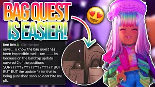 VIONCII’S BAG QUEST UPDATE IS EASIER NOW Royale High New Years Update 2021 [upl. by Etram]