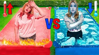 Chaude Vs Froide Piscine Challenge [upl. by Stoneham787]