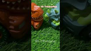 Tirex vs Triceratops short dinosaur dinosaurus LittleNuna [upl. by Hartzell930]