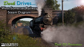 TSW2  Dark Drives  West Somerset Railway Steam Diagram  Live [upl. by Fitton418]