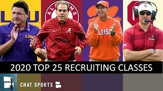 College Football Recruiting Top 25 Recruiting Classes Leading Up To 2020 National Signing Day [upl. by Yggep340]