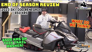 2023 SkiDoo Renegade XRS 850  End of season review  6500 kms of trail mashing heaven [upl. by Lorenzana]