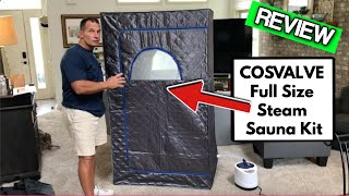 COSVALVE Full Size Steam Sauna Kit Portable Sauna for Home Spa REVIEW [upl. by Saltzman473]