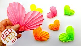 Easy Paper Heart Origami  how to make a paper heart 3D  Paper Heart DIY [upl. by Giarla]