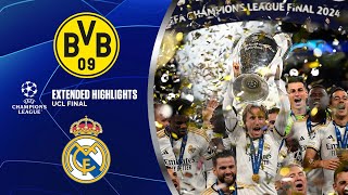 Borussia Dortmund vs Real Madrid Extended Highlights  UCL Final  CBS Sports Golazo [upl. by Ranita]