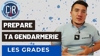 PREPARE TA GENDARMERIE  LES GRADES EN GENDARMERIE [upl. by Aerdno184]