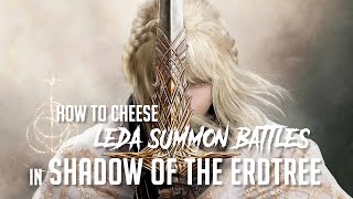 How to Cheese the Leda Invasions with HornsentAnsbach in Shadow of the Erdtree Easy Kill [upl. by Akehsar]