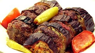 Eggplant Kebab Recipe  Easy Baked Turkish Shish Kebab [upl. by Animahs]