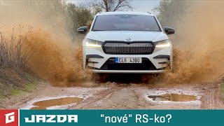 ŠKODA ENYAQ RS iV 2023 4WD  300 PS  SUV  GARÁŽTV  Rasťo Chvála [upl. by Aylatan]