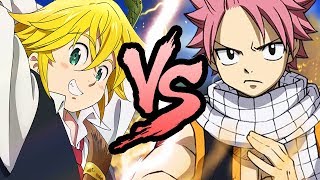 MELIODAS VS NATSU RAP BATTLE  RUSTAGE ft GameboyJones [upl. by Doykos]