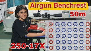 Benchrest knows no age limitYoung Nelia shooting 50m Unlimited Airgun benchrest target [upl. by Lose]