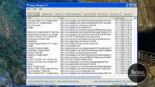 Winspy View the URLs in the hidden indexdat file by Britec [upl. by Anirrak]