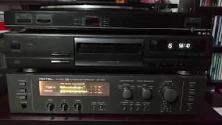 4k ROTEL RA 1010 Vintage DC Stereo Intergraded Amplifier sound and inside view [upl. by Belford]