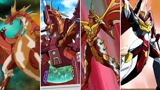 Bakugan All Pyrus Dragonid Summoning And Forms [upl. by Baldridge605]