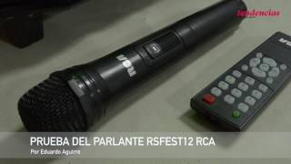 Prueba del parlante RSFEST12 RCA [upl. by Ymor]