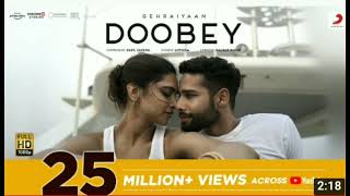 Doobey  Official Video  Gehraiyaan  Deepika Padukone new song [upl. by Eellek]